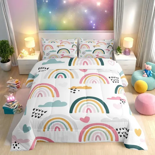 Vista 15 de Juego de ropa de cama rústica de granja color verde azulado con puerta de granero de madera, edredón de plumas tamaño Queen, decoración occidental
