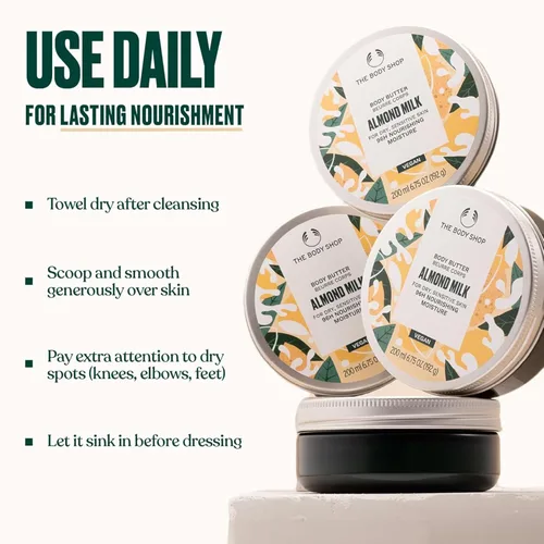Vista 6 de The Body Shop Body Butter 96Hr Nouishing Moisture, For Dry Skin, 6.4 Oz