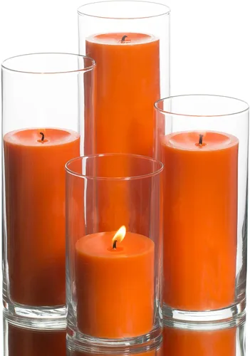 Vista 16 de Eastland - Juego de 4 soportes cilíndricos para pilar y velas de pilar Richland