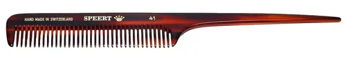 Vista 23 de #10 Peine de dientes estrechos hecho a mano Tortuga Havana Acetato fino recto fino desenredante Parting Grooming Teasing Peluquería Peluquería