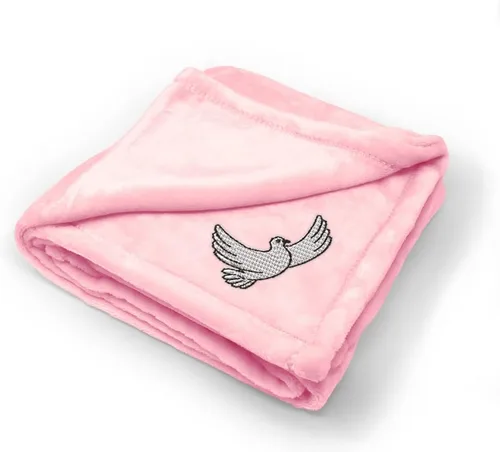Vista 7 de Mantas de bebé bordadas personalizadas para niños y niñas Dove A