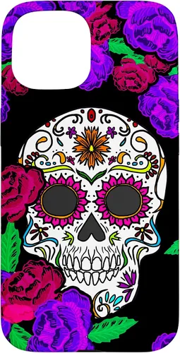 Vista 6 de Funda de regalo mexicana para iPhone 17, diseño de calavera de azúcar