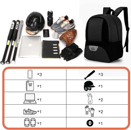 Vista 5 de Hsmihair Bolsa de fútbol,Mochila de fútbol juvenil, Mochila de baloncesto de voleibol de fútbol fo,Bolsas de equipo deportivo con compartimento