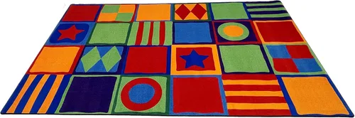 Vista 27 de KidCarpet.com ABC Rainbow - Alfombra para aula con 24 asientos, rectangular de 7 pies 6 pulgadas x 12 pies