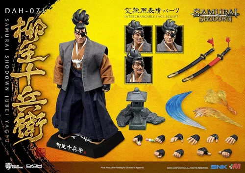 Vista 9 de Beast Kingdom Samurai Shodown: Jubei Yagyu DAH-071 - Figura de acción dinámica de 8 cciones, multicolor