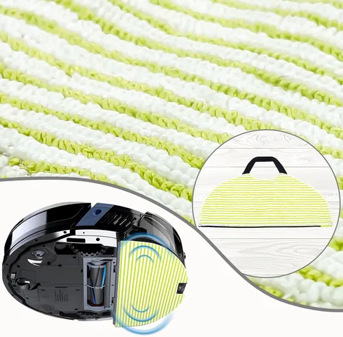 Vista 4 de Paquete de 6 almohadillas para trapeador Shark AV2610WA/RV2620WD/RV2610WA/RV2410WD Robot Aspiradora Accesorio de repuesto para almohadilla