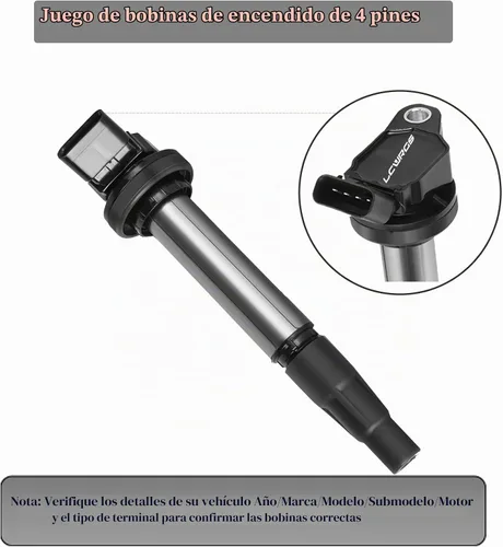Vista 5 de Paquete de 4 bobinas de encendido para 1.8 L4 Toyota Corolla Prius Matrix Scion XD 2009 2010 2011 2012 2013 2014 2015 2016 2017 bobinas 1.8L OE#