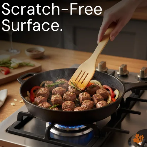 Vista 5 de Cucharas de bambú para cocinar - Juego de 8 cucharas con soporte - Cucharas de cocina de madera - Utensilios de cocina de bambú no tóxicos