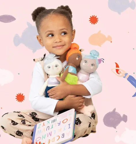 Vista 2 de Manhattan Toy Muñeca suave Under The Sea Azalea Mermaid de 10 pulgadas