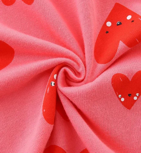 Vista 7 de Bumeex - Vestidos de verano para niñas pequeñas, de algodón, estampado de caricatura, manga corta, vestidos casuales para niñas, vestidos de sol