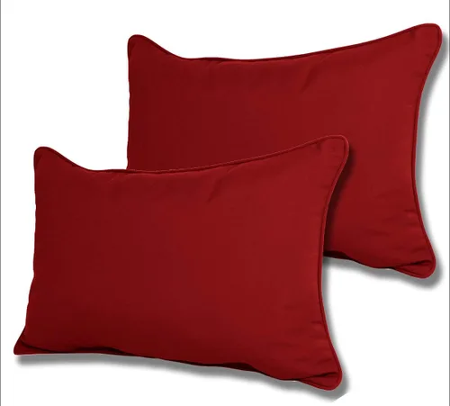 Vista 14 de Comfort Classics Sunbrella - Juego de 2 almohadas lumbares para exteriores e interiores (beige antiguo)