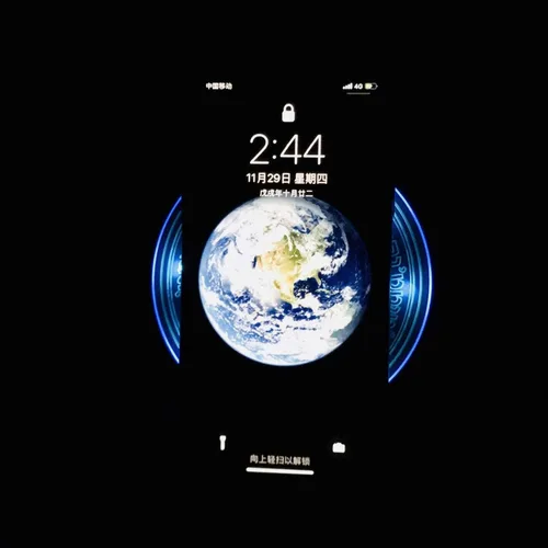 Vista 3 de Omio Glowing Magic Array Cargador inalámbrico ultra delgado de 10 W Qi Cargador rápido inalámbrico Pad de carga para iPhone 17 Pro