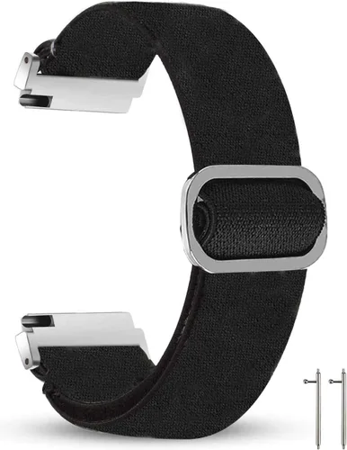 Vista 2 de Lamshaw Correa de reloj inteligente Popglory P66 de 1.85 pulgadas, elástica de 0.866 pulgadas, correa ajustable elástica compatible con MorePro H56