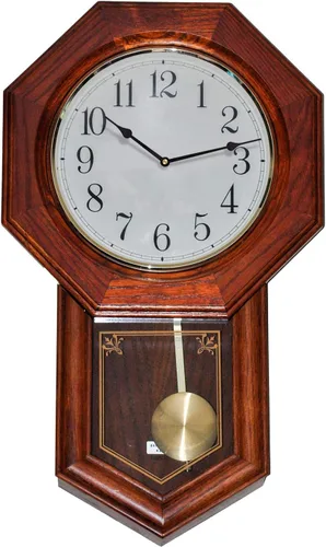 Vista 6 de Hicarer Mecanismo de reloj de péndulo de repuesto para bricolaje, movimiento de reloj de eje largo, péndulo, manecillas de cuarzo, kit de reparación