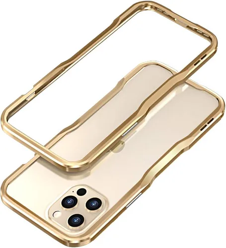 Vista 25 de Parachoques de aluminio compatibles con iPhone 12 Mini de 5.4 PULGADAS, estuche con marco metálico, parachoques delgado de diseño genial y Negro