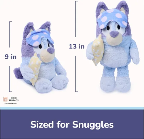 Vista 6 de GUND Bedtime Bluey 13-Inch Interactive Talking Musical Plush Toy for Babies
