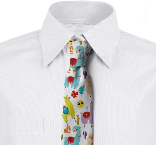 Vista 3 de Ambesonne Corbata multicolor moderna para hombre