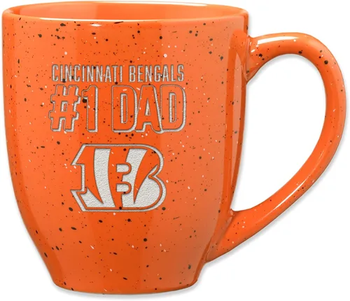 Vista 39 de Rico Industries NFL Football #1 Dad 16 oz Team Color Laser Engraved Ceramic Coffee Mug