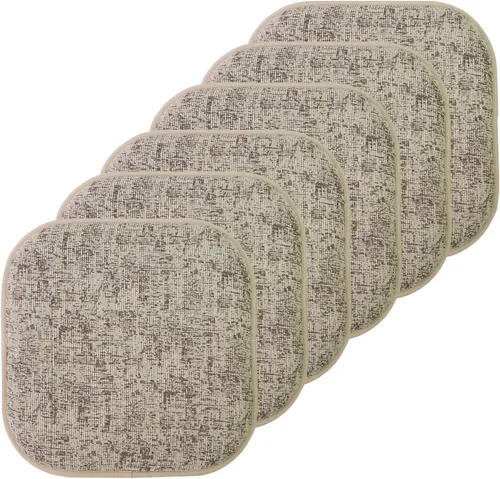 Vista 101 de Sweet Home Collection Cojines de espuma viscoelástica para silla, antideslizantes, diseño de panal de abeja, 16 x 16 pulgadas, paquete de 2