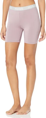 Vista 3 de HUGO Women's Exposed Waistband Logo Collar T-Shirt and Shorts Set