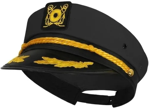 Vista 8 de dodowin Sombrero de capitán marinero para hombres y mujeres adultos