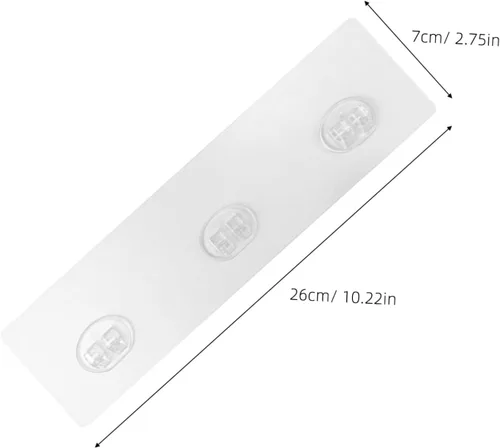 Vista 2 de 4pcs PE ganchos adhesivos utilidad ningún soporte de taladro