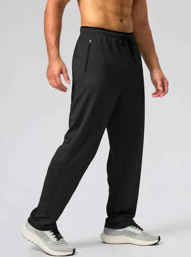 Vista 2 de G Gradual Pantalones deportivos para hombre con bolsillos con cremallera, pantalones deportivos cónicos para entrenamiento, correr, correr