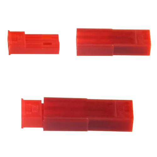 Vista 5 de Kit de conector de terminal de crimpado de carcasa de enchufe rojo de 2 pines de 2 pines compatible con JST SYP