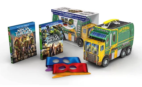 Vista 2 de Teenage Mutant Ninja Turtles (2014) Teenage Mutant Ninja Turtles Out Of The Shadows (2016) (Collectible Turtle LunchBox Gift set) (Blu-ray DVD)