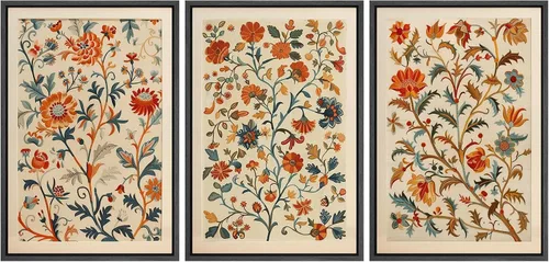 Vista 70 de MUDECOR Lienzo enmarcado para pared, juego de arte de acuarela pastel, bosque de pinos, naturaleza silvestre, ilustraciones modernas, decorativas