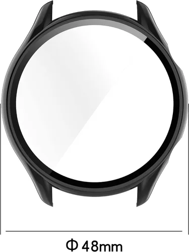 Vista 3 de TenCloud Fundas compatibles con Amazfit GTR 3 Pro/GTR 3 Watch Case Soft TPU a prueba de golpes, protector de pantalla para Amazfit GTR 3 Pro Negro