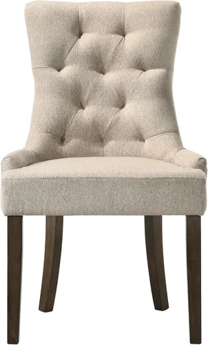 Vista 3 de Dining Chairs for Room, Table & Seating Chair Sets Kitchen - Set of 2 Upholstered Side Chairs with Sturdy Oak Finish for Dining Room, Living Room