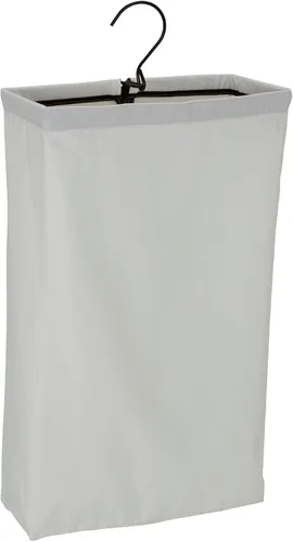 Vista 8 de Household Essentials Bolsa de lavandería para colgar en la puerta, bolsa de lona lavable con asa de bucle, capacidad para dos cargas de lavandería