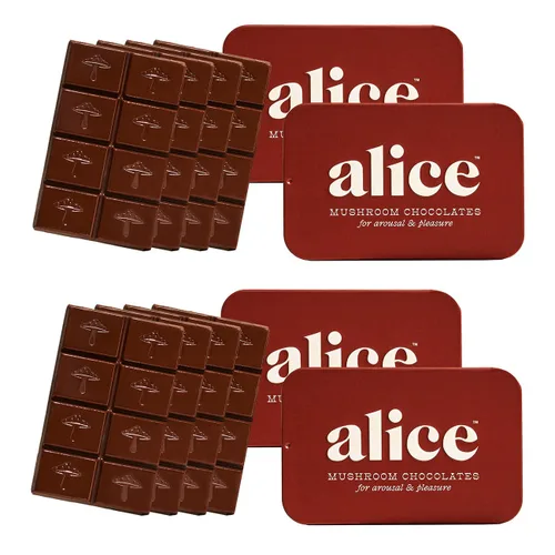 Vista 8 de Alice Mushrooms Brainstorm Chocolates de Hongos Bocados Energéticos para Concentración, Claridad y Función Cognitiva Melena de León, Hongos