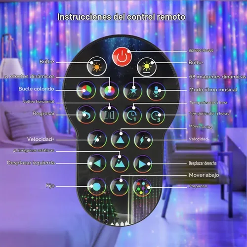 Vista 4 de AKEPO Luces LED inteligentes programables para colgar en ventana, IP65 400 RGB LED APP Control DIY texto y patrón de luces de hadas para propuestas