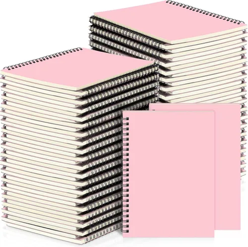 Vista 44 de Yahenda Cuaderno de Espiral al Por Mayor A5 Diario Rayado 8.3'' x 5.5'' Papel de Composición para Escritura Bloc de Notas Pequeño Cuaderno