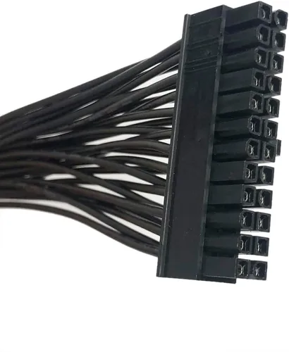 Vista 4 de GinTai ATX - Cable de extensión de fuente de alimentación de 24 pines, cable extensor PWM de 24 pines, cable trenzado (11.8 in)