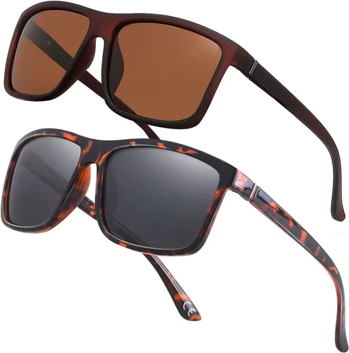 Vista 24 de Gafas de sol polarizadas deportivas para hombre, gafas de marco cuadrado NP1007 Marco A01 Matteblack/Lente gris