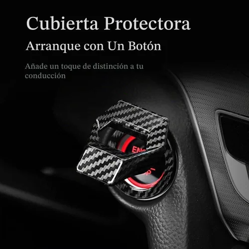 Vista 7 de Cubierta del botón de arranque/parada del motor, fibra de carbono