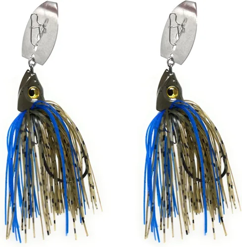 Vista 12 de Reaction Tackle Tungsten Bladed Jig Heads - Swimbait Fishing Jigs for Large and Smallmouth Bass, Trout, Walleye - Bass Fishing Lures Make a Chatter