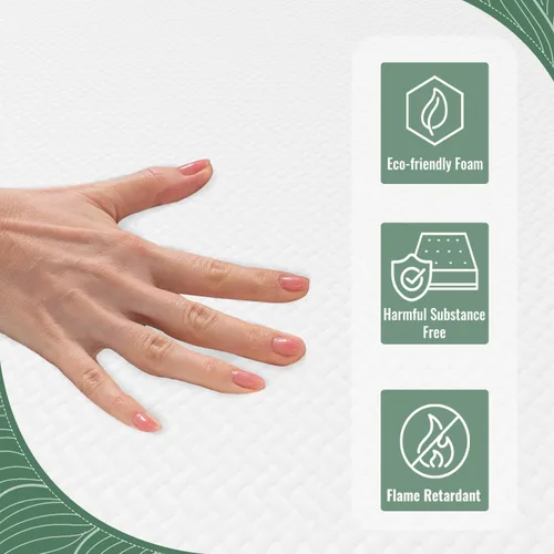 Vista 5 de PayLessHere Colchón de espuma viscoelástica de gel refrescante de 8 pulgadas, certificado CertiPUR-US, colchón transpirable para dormir más fresco