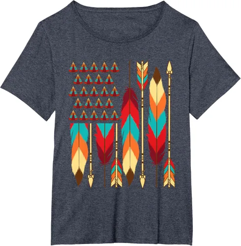 Vista 80 de Native American Bandera - Camiseta de veteranos indígenas del Mes del Orgullo, Negro, S