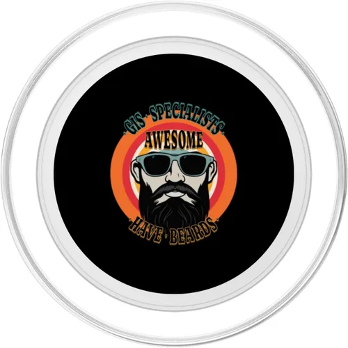 Vista 2 de Awesome GIS SPECIALISTS Have Beards Funny PopSockets MagSafe PopGrip for iPhone
