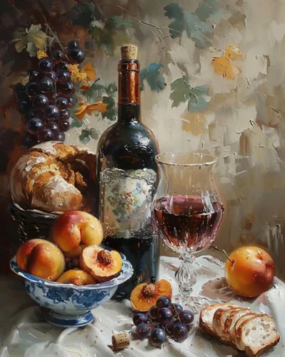 Vista 16 de Reloj de cocina de granja con limones, pintura al óleo por números, kit de pintura por números, lienzo de 16 x 20 pulgadas, pintura rústica, pintura