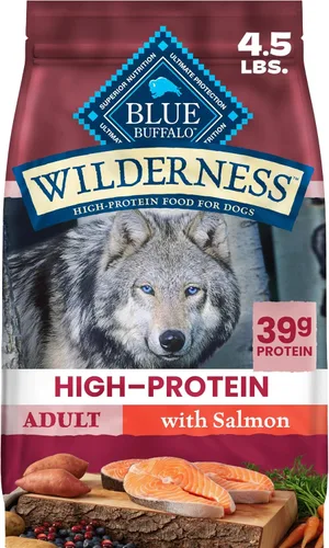 Vista 16 de Blue Buffalo Wilderness - Alimento seco natural con alto contenido proteínico y cereales saludables para perros adultos, pollo, bolsa de 4.5 libras