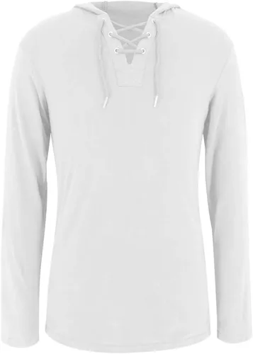 Vista 4 de Yuccalley Sudaderas con capucha de moda para hombre, de manga larga, sudaderas con capucha y estilo casual