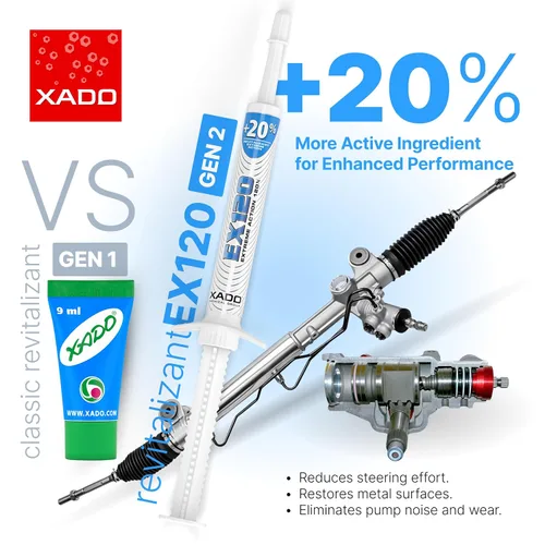 Vista 3 de Aditivo de aceite para dirección asistida XADO EX120 - Acondicionador de reparación de metales y revitalizante para potenciador de volante