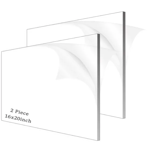Vista 15 de 4 piezas de láminas acrílicas de 1/8" de grosor (3mm), plexiglás fundido transparente de 18" x 24" con papel protector para letreros, proyectos