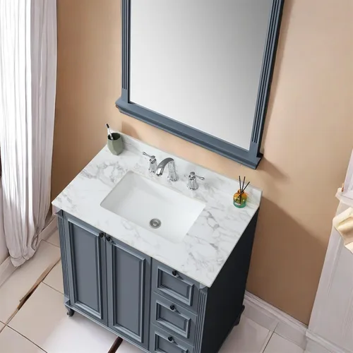 Vista 21 de Salpicaduras laterales para fregadero de baño de 22 x 4 pulgadas, tamaño universal para lavabo de baño, salpicaduras laterales de piedra