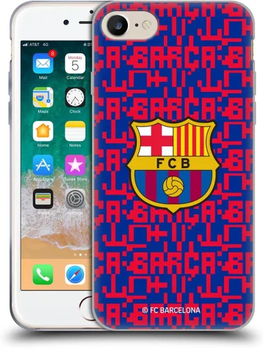 Vista 190 de Head Case Designs Funda de gel suave con licencia oficial del FC Barcelona Barca Crest Graphics [protección de grado militar] compatible con Apple